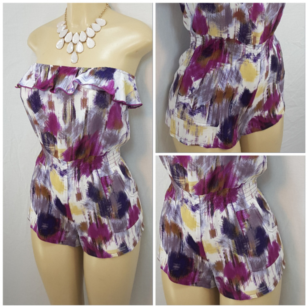 FOREVER 21, Strapless Romper, size Small - Picture 5 of 8
